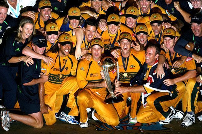 Australia won the third consecutive World Cup Title in 2007