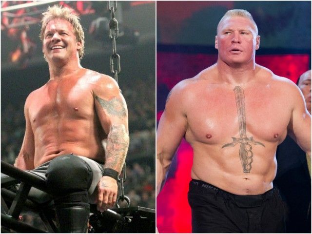 Soon after Lesnar came backstage, Y2J confronted Lesnar toe-to-toe without any hesitation