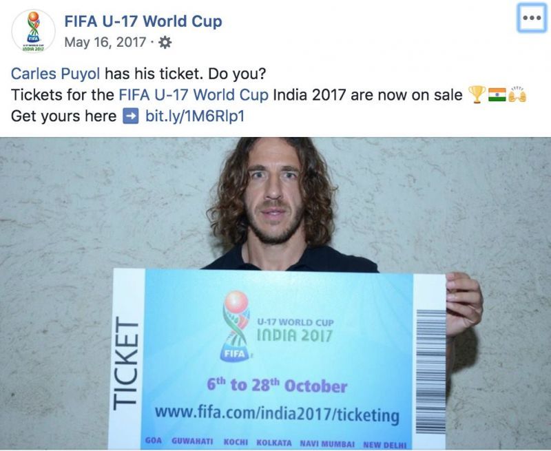 FIFA World Cup Winner Carles Puyol launching ticket sales