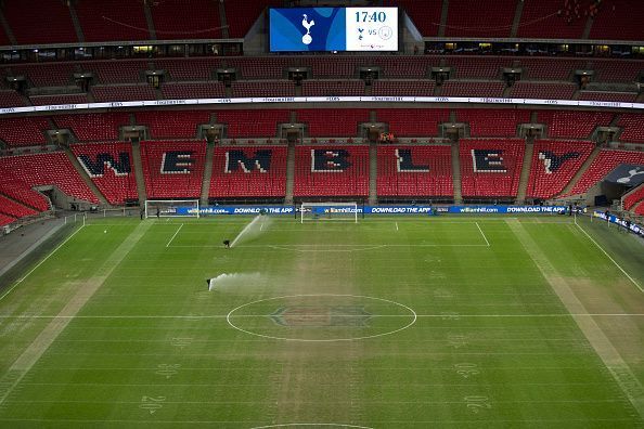 Tottenham&#039;s failure to get their stadium ready in time meant the team&#039;s had to play on a severely damaged pitch