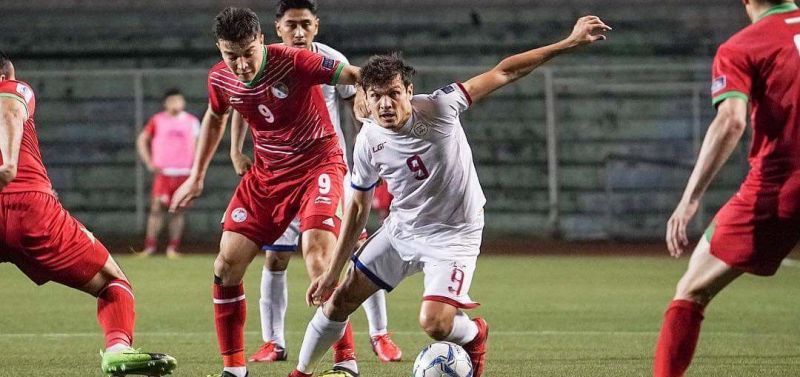 Misagh Bahadoran dribbling past Tajikistan ( file photo: 03/27/2018)