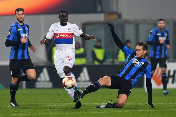 Mendy (center) has been a transfer target for Barcelona.