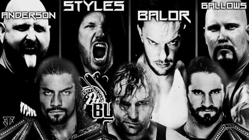 Fan made art of The Club w/o Cole vs The Shield