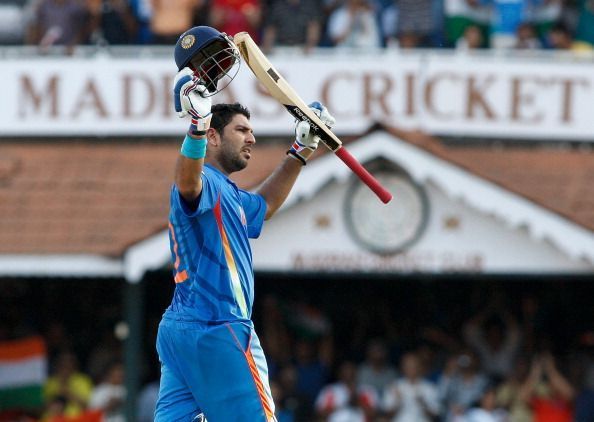 Yuvraj Singh overcame pain to score a staggering 113* against the West Indies in ICC 2011 World Cup