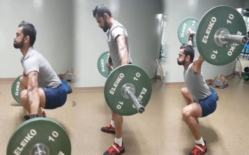 Virat Kohli is incredibly regular with his strength and conditioning work in the gym.