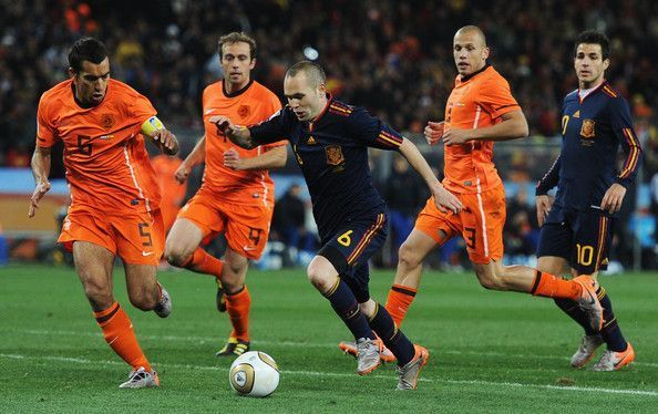 Iniesta scored from a wonderful volley, that earned Spain their very first World Cup