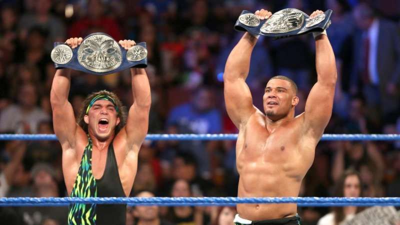 Jason Jordan won his first tag team championship with Chad Gable