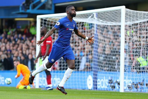 Rudiger scored his first goal in 2018