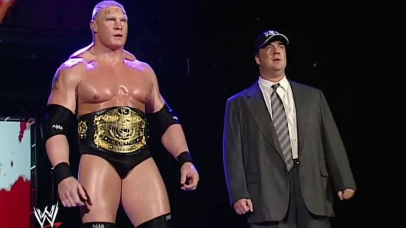 Brock Lesnar and Paul Heyman moved to Smackdown in 2002