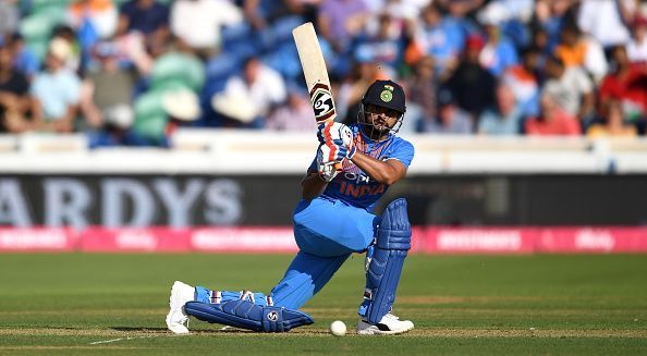 Despite failing to score at a quick rate in the ODI series vs England, Raina made sure he does not give away his wicket cheaply