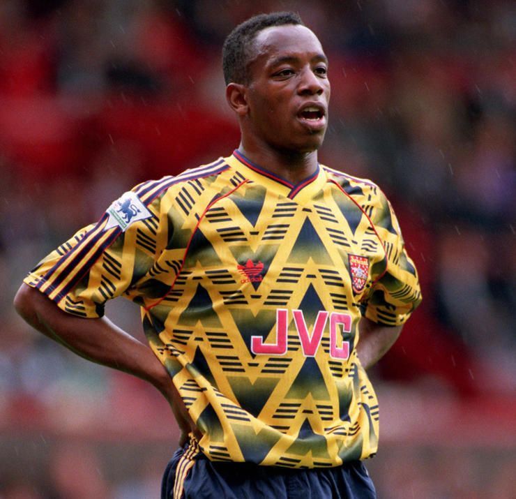 No one looked more dashing than Ian Wright wearing the &#039;Bruised Banana&#039; kit