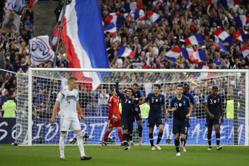 Hernandez (no.21) provided the assist for Griezmann&#039;s equaliser - which set the tone for their comeback