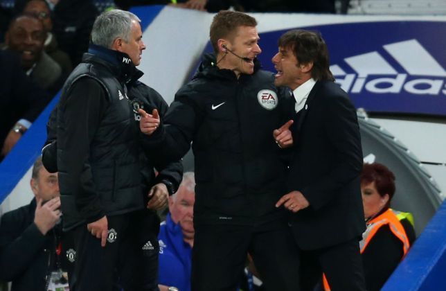 Mourinho and Conte didn&#039;t always see eye to eye