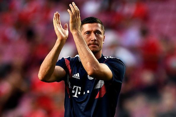 Lewandowski is the top scorer for Bayern Munich this season.