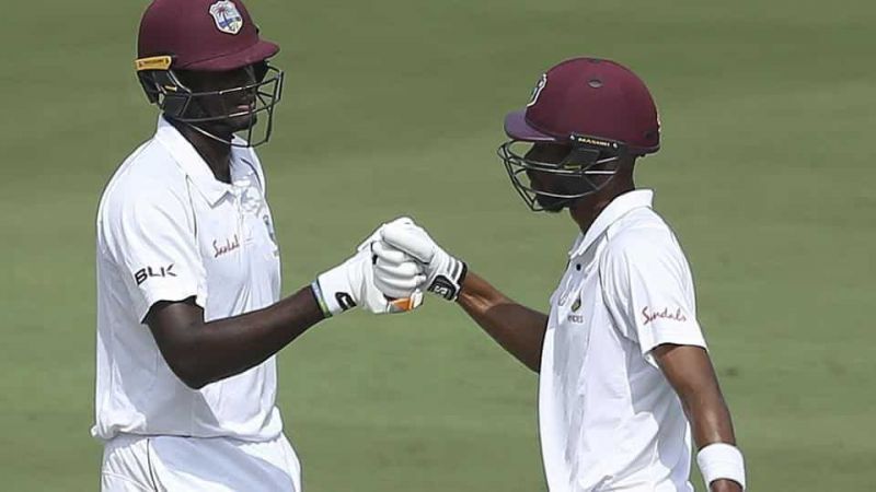 Image result for West Indies Day 1 batting at Hyderabad