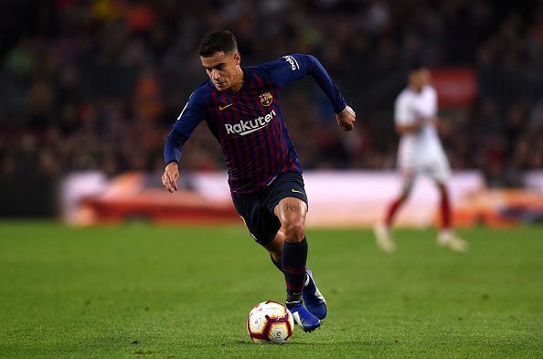 Coutinho scored a sensational first goal against Sevilla