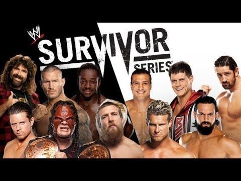 (Traditional Survivor Series Match) - *Team Ziggler* (Dolph Ziggler, Damien Sandow, Alberto Del Rio, Wade Barrett and David Otunga) vs *Team Foley* (Randy Orton, Kane, Daniel Bryan, The Miz and Kofi Kingston).