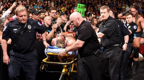 Even though WWE Superstars aren't trying to hurt one another, accidents happen