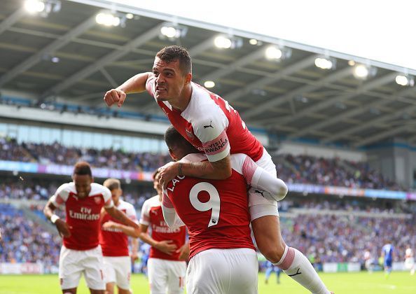Granit Xhaka has been key to a number of Arsenal performances this season