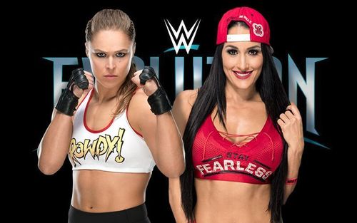 Nikki Bella versus Ronda Rousey. Who will win The Raw Women's title at Evolution?