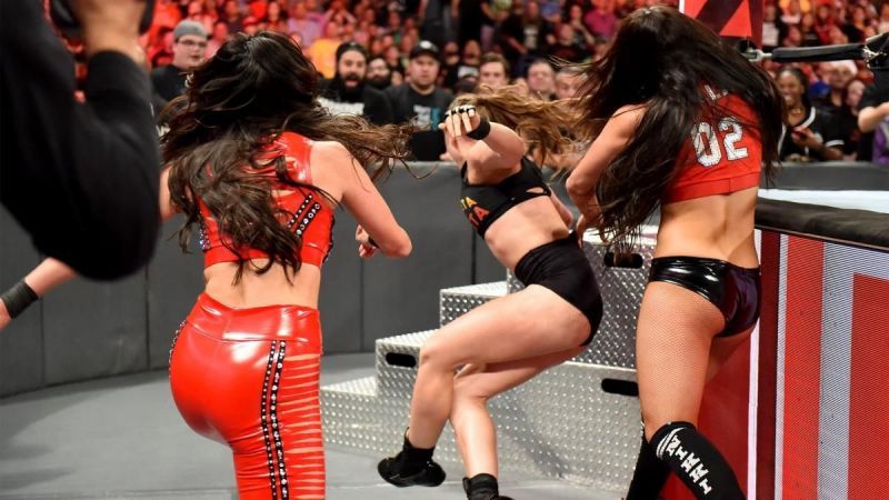 The Bellas had some strong words after RAW