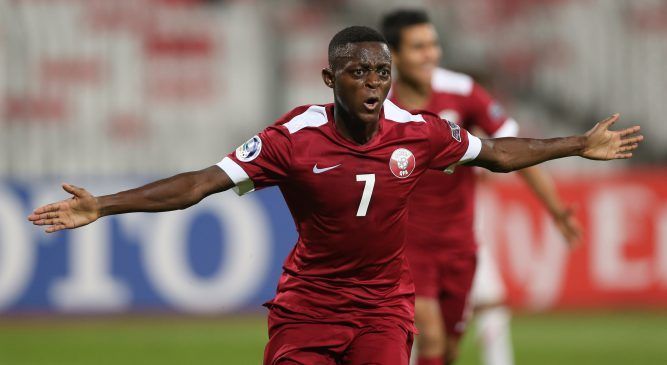 Abdulrasheed Umaru of Qatar scored the first hat-trick of the Championship (Image Courtesy: Qatar Football Association)