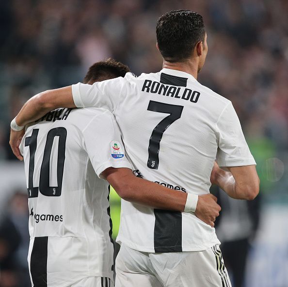 Dybala with Ronaldo