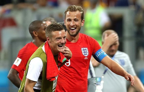 Jamie Vardy and Harry Kane