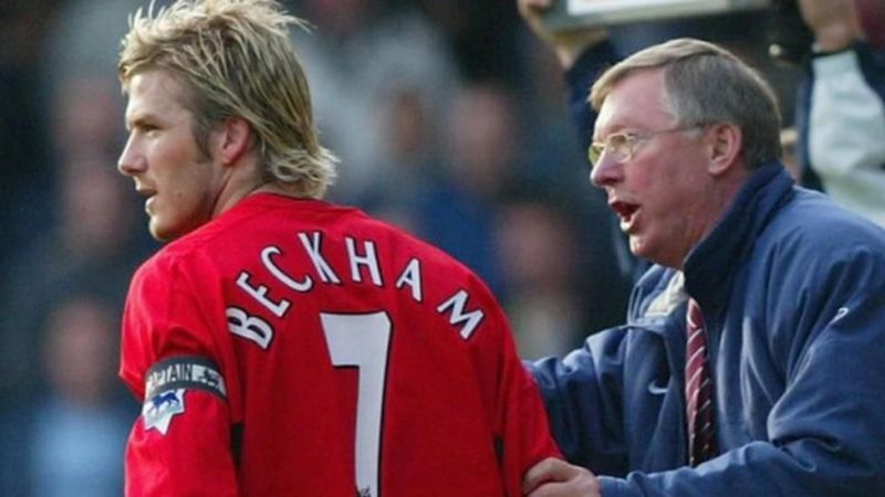 David Beckham and Sir Alex Ferguson