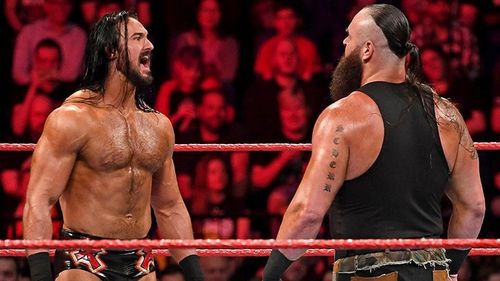 McIntyre confronting Braun Strowman