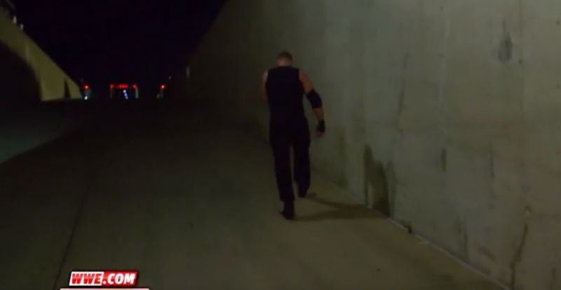 Dean Ambrose walking away after RAW