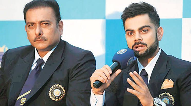 Ravi Shastri and Virat Kohli