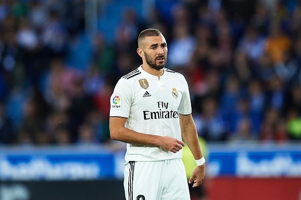 Benzema is the man charged with leading the Real Madrid attack