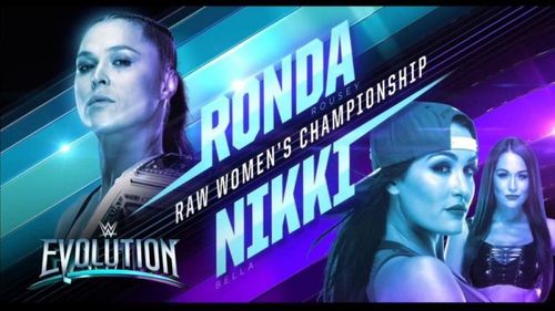 Ronda Rousey and Nikki Bella will fight for the Raw Women's Championship at Evolution