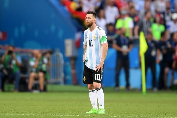 Messi during the 2018 FIFA World Cup Russia