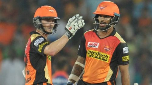 Kane Williamson and Shikhar Dhawan