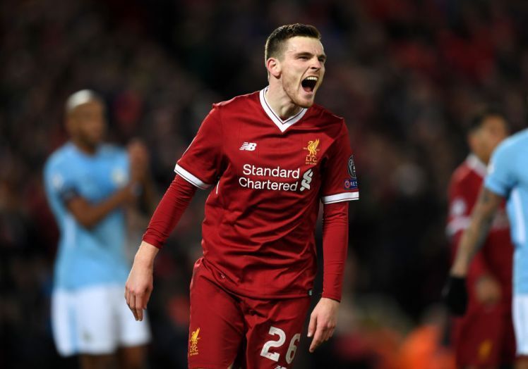 Robertson has been a glowing success at Liverpool.