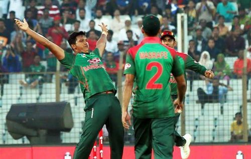 Mohammad Saifuddin showed his bowling prowess against Zimbabwe in second one-day