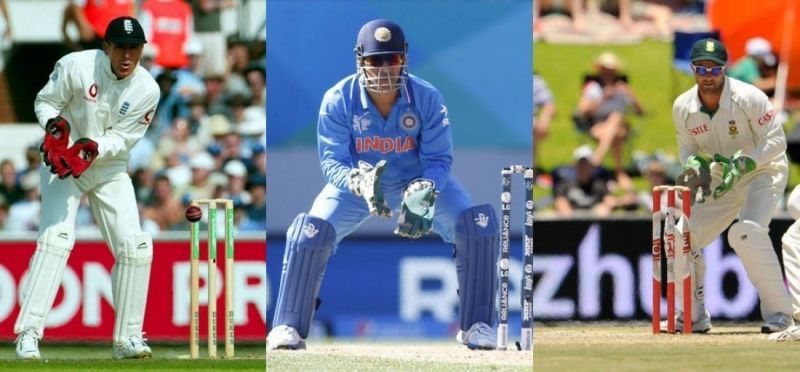 The wicket-keepers of England, India and South Africa