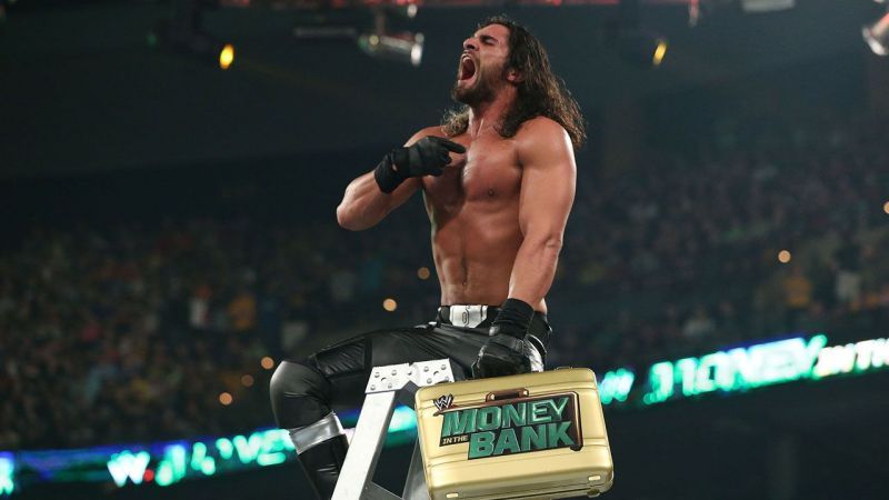 Seth Rollins with the MITB Briefcase