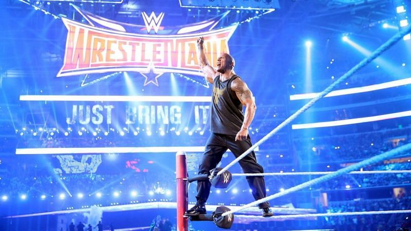 The Rock at WrestleMania 32