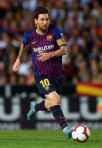 Lionel Messi in Valencia CF v FC Barcelona - La Liga