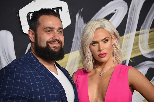 Rusev looks good with Lana and WWE gold around his waist.