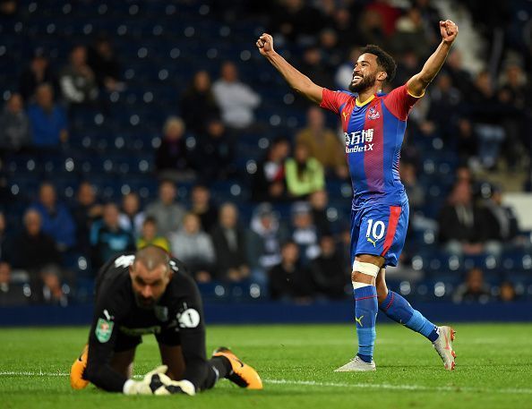 Andros Townsend celebrates his goal