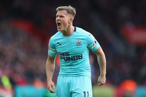 Newcastle United winger Matt Ritchie during Saturday's game at Southampton