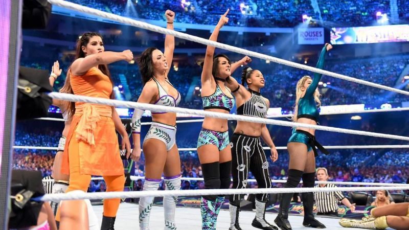 The NXT women dominated the WrestleMania Battle Royal