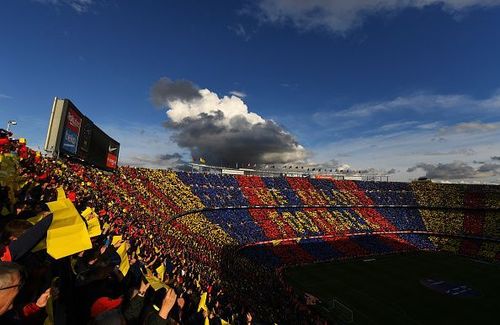 The Camp Nou crowd ahead of El ClÃ¡sico on Sunday