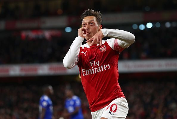 Mesut Ozil has scored 40 times in the Premier League