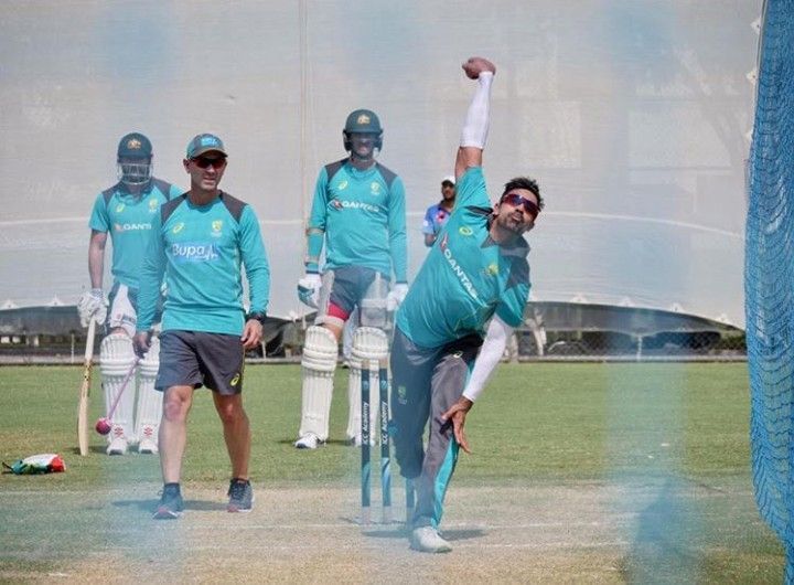 Sahu during a training session in UAE. Photo credit: Instagram (Sahu)