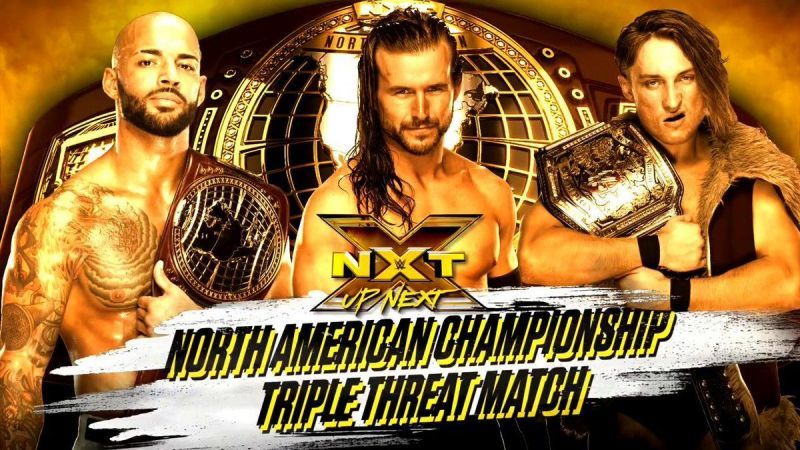 NXT Title Triple Threat match!